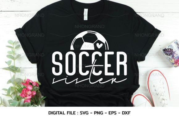 A Heartwarming Soccer Sister Design for Crafting & Graphics