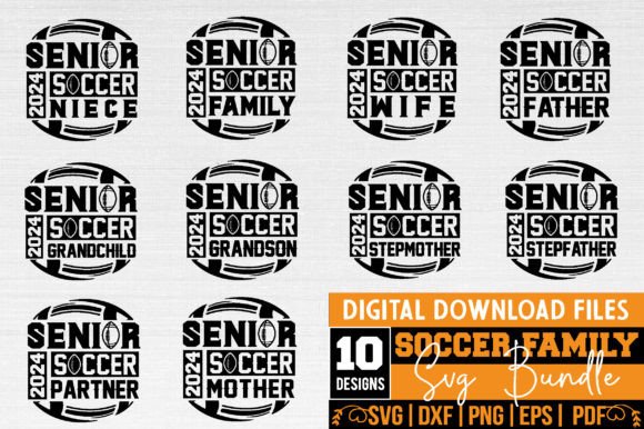 A Senior Soccer SVG Bundle for Crafts & Brand Graphics