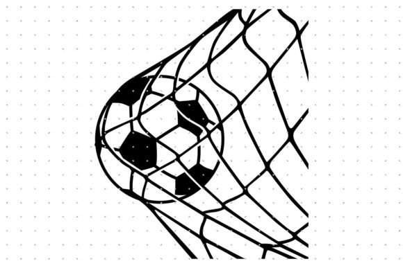 A Soccer Ball in Net SVG for Branding and Crafts