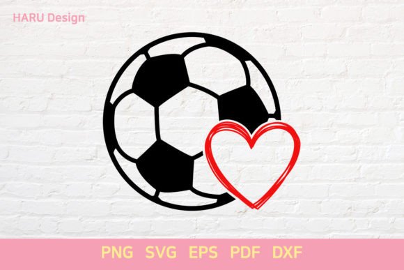 A Soccer Heart Graphic: Handmade Charm for Local Business Crafts