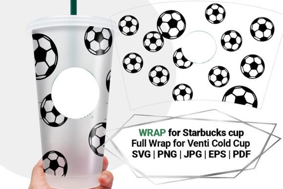 Crafting with Soccer Wrap Graphics for Starbucks Tumblers