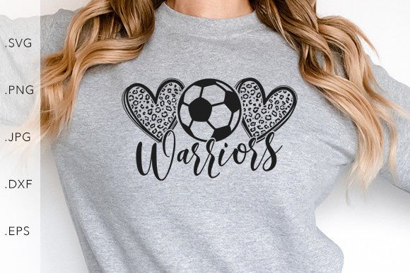 Heart Leopard Soccer Warriors: A Bold Graphic for Product Collections
