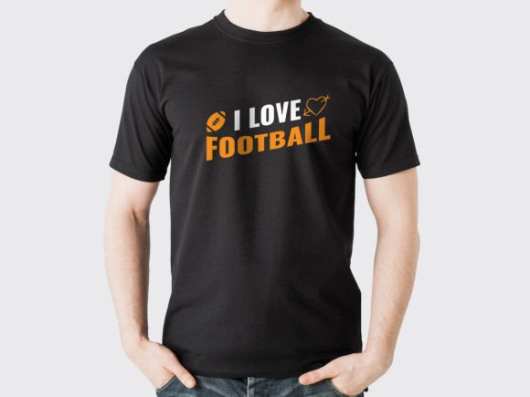 I Love Football Inspirational Soccer T Graphics & Print Templates