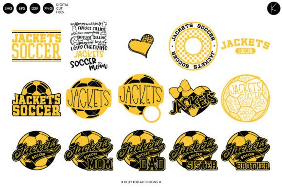 Jackets Soccer Bundle: Graphics for Craft-Based Branding