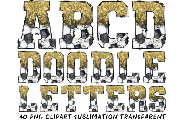 Reviewing the Gold Soccer Glitter Alphabet Doodle for Embroidery