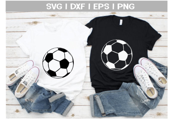 Soccer Ball Clipart Monogram SVG for Social Media Graphics