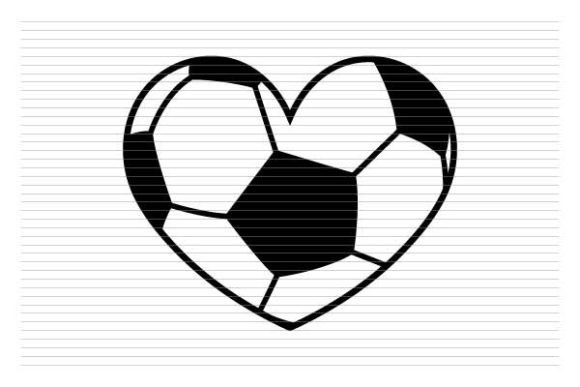 Soccer Ball Heart Love Graphics for Local Branding