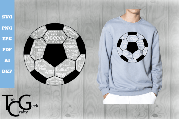 Soccer Ball Word Art SVG: A Design Asset for Craft & Graphics Projects