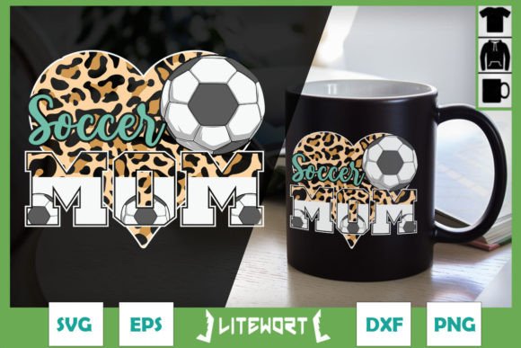 Soccer Mom Leopard Heart: A Graphic Asset for Crafts and Connection