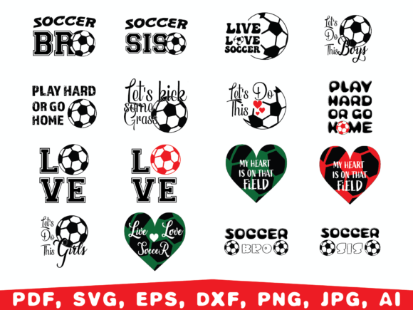 Soccer Quotes, Saying SVG Bundle: Graphic & Illustration Review